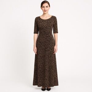 Future State Women’s rust brown & Black Lace Dress, Size XL